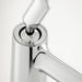 Vado Arrondi Deck Mounted Tall Basin Mixer Tap - Chrome