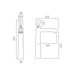 Vado Arrondi Deck Mounted Tall Basin Mixer Tap - Chrome