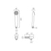 Vado Arrondi Single Function Mini Shower Kit