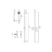 Vado Arrondi Single Function Slide Rail Shower Kit