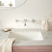 Vado Arrondi Wall Mounted 3 Hole Basin Mixer Tap
