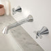 Vado Arrondi Wall Mounted 3 Hole Basin Mixer Tap