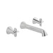 Vado Arrondi Wall Mounted 3 Hole Basin Mixer Tap
