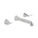 Vado Arrondi Wall Mounted 3 Hole Basin Mixer Tap With Lever