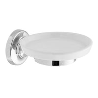 Vado Axbridge Ceramic Soap Dish And Holder - Chrome - Soap