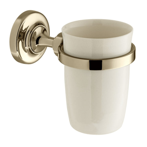 Vado Axbridge Ceramic Tumbler And Holder - Bright Nickel