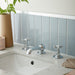 Vado Axbridge Crosshead 3 Hole Basin Mixer Tap With Pop-Up