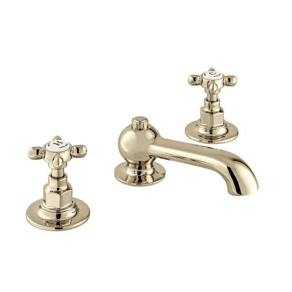 Vado Axbridge Crosshead 3 Hole Basin Mixer Tap With Pop-Up