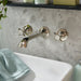 Vado Axbridge Crosshead 3 Hole Wall Mounted Basin Mixer Tap