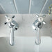 Vado Axbridge Crosshead Basin Pillar Taps - Basin Pillar
