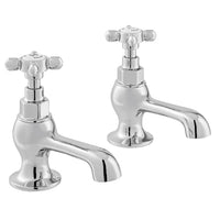Vado Axbridge Crosshead Basin Pillar Taps - Chrome - Basin