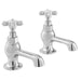 Vado Axbridge Crosshead Basin Pillar Taps - Chrome - Basin