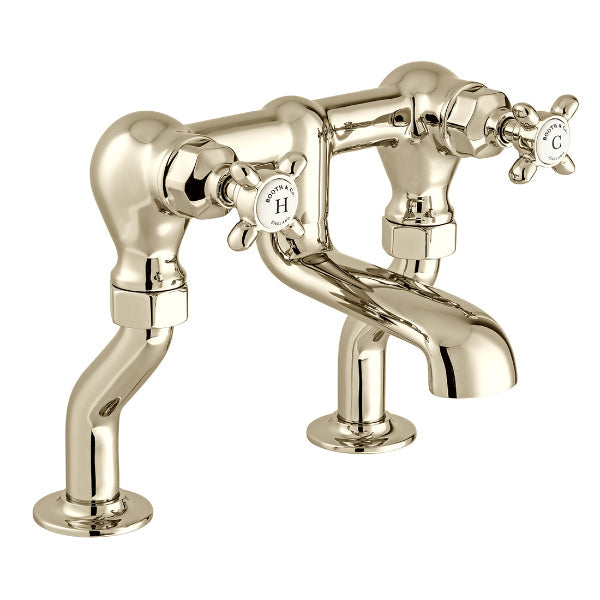Vado Axbridge Crosshead Bath Filler Tap - Bright Nickel