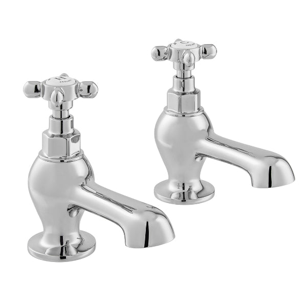 Vado Axbridge Crosshead Bath Pillar Taps - Chrome - Bath