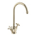 Vado Axbridge Crosshead Kitchen Mixer Tap - Bright Nickel