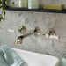 Vado Axbridge Lever 3 Hole Wall Mounted Basin Mixer Tap