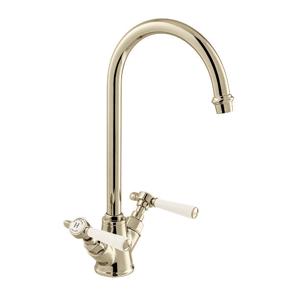 Vado Axbridge Lever Kitchen Mixer Tap - Bright Nickel - All
