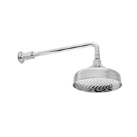 Vado Axbridge Round Shower Head And Arm - 200mmø - Chrome