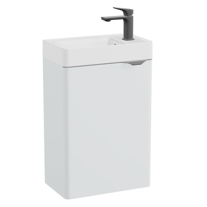 Vado Cameo 1 Door Wall Hung Vanity Unit With Mineral Cast