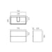 Vado Cameo 2 Drawer Wall Hung Vanity Unit With Basin