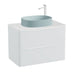 Vado Cameo 2 Drawer Wall Hung Vanity Unit With Worktop
