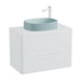 Vado Cameo 2 Drawer Wall Hung Vanity Unit With Worktop