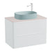 Vado Cameo 2 Drawer Wall Hung Vanity Unit With Worktop