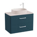 Vado Cameo 2 Drawer Wall Hung Vanity Unit With Worktop