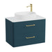 Vado Cameo 2 Drawer Wall Hung Vanity Unit With Worktop