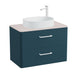 Vado Cameo 2 Drawer Wall Hung Vanity Unit With Worktop
