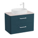 Vado Cameo 2 Drawer Wall Hung Vanity Unit With Worktop