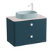 Vado Cameo 2 Drawer Wall Hung Vanity Unit With Worktop