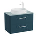 Vado Cameo 2 Drawer Wall Hung Vanity Unit With Worktop