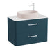 Vado Cameo 2 Drawer Wall Hung Vanity Unit With Worktop