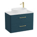 Vado Cameo 2 Drawer Wall Hung Vanity Unit With Worktop