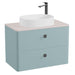Vado Cameo 2 Drawer Wall Hung Vanity Unit With Worktop