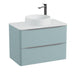 Vado Cameo 2 Drawer Wall Hung Vanity Unit With Worktop