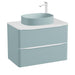 Vado Cameo 2 Drawer Wall Hung Vanity Unit With Worktop