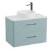 Vado Cameo 2 Drawer Wall Hung Vanity Unit With Worktop