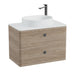 Vado Cameo 2 Drawer Wall Hung Vanity Unit With Worktop