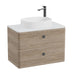 Vado Cameo 2 Drawer Wall Hung Vanity Unit With Worktop