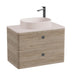 Vado Cameo 2 Drawer Wall Hung Vanity Unit With Worktop