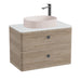 Vado Cameo 2 Drawer Wall Hung Vanity Unit With Worktop