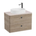 Vado Cameo 2 Drawer Wall Hung Vanity Unit With Worktop