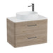 Vado Cameo 2 Drawer Wall Hung Vanity Unit With Worktop