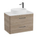 Vado Cameo 2 Drawer Wall Hung Vanity Unit With Worktop