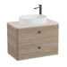 Vado Cameo 2 Drawer Wall Hung Vanity Unit With Worktop