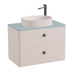 Vado Cameo 2 Drawer Wall Hung Vanity Unit With Worktop