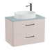 Vado Cameo 2 Drawer Wall Hung Vanity Unit With Worktop