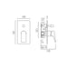 Vado Cameo 2 Outlet Concealed Manual Valve - Shower Valves